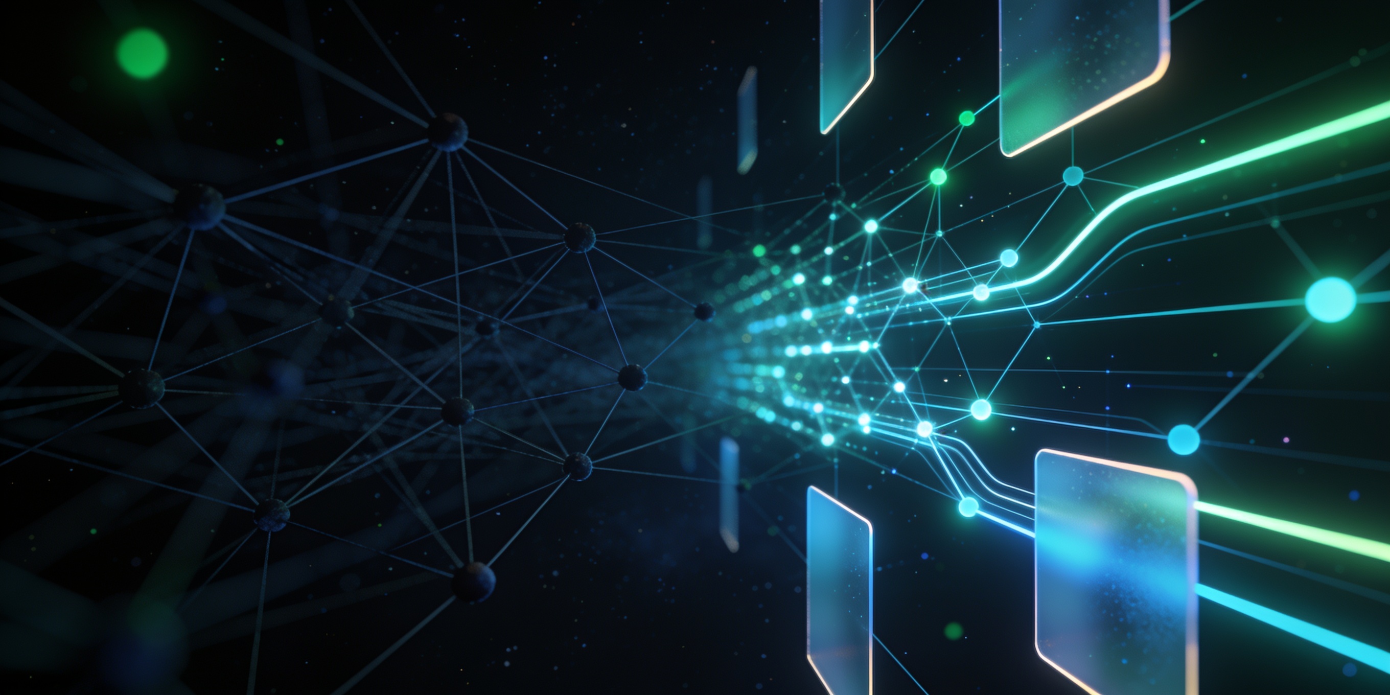 Tangled point-to-point integrations resolving into a clean, connected Art2link mesh