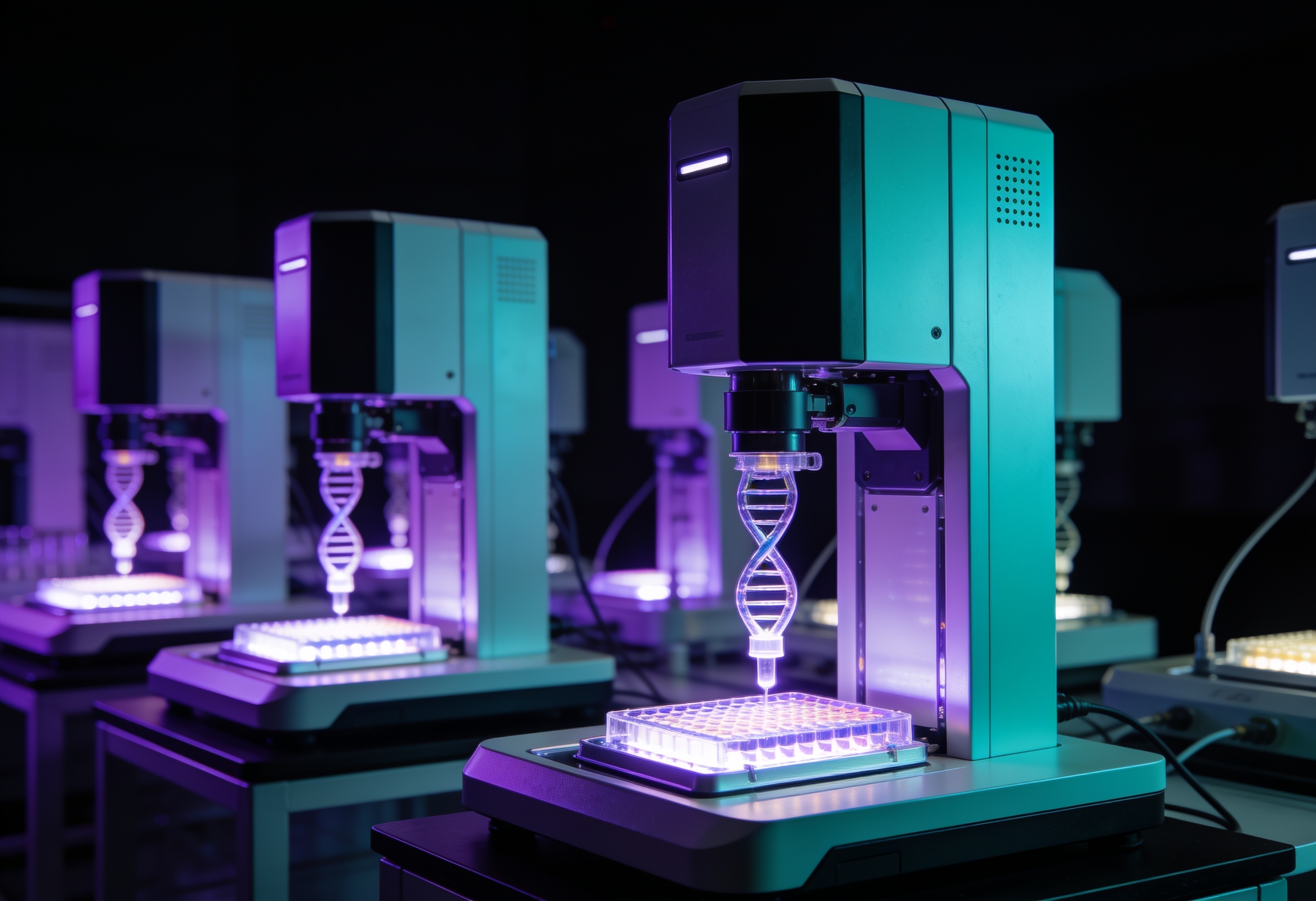 Molecular genomics sequencing laboratory