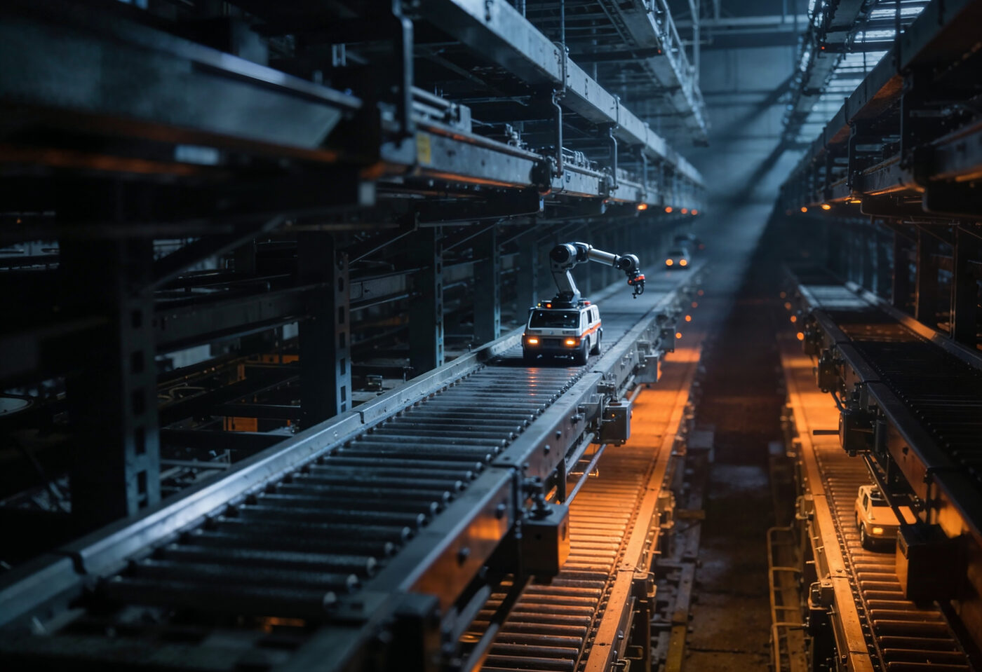 Automated distribution warehouse