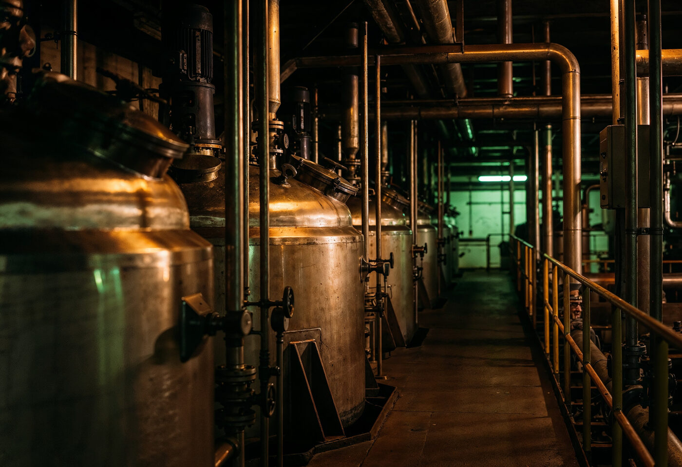 Chemical process plant interior
